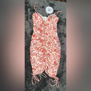 Princess Polly Cael Pink Floral Mini Dress Size 0 New with tag thumbnail 5