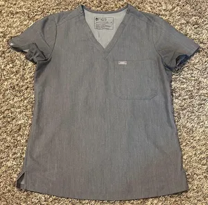 Figs Catarina Grey Scrub Top XS thumbnail 1