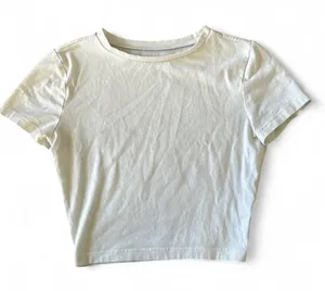 wild fable white cropped short sleeve shirt thumbnail 1