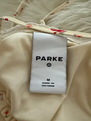 Parker Cream Bikini Set with Red Floral Print thumbnail 2