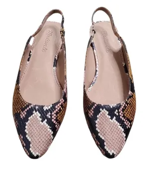 Madewell‎ Margo Slingback Snake Embossed Mule Size: 7 thumbnail 1