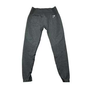 Gymshark Energy+ Seamless Leggings Charcoal Grey Marl High Waisted Eyelet Logo‎ thumbnail 2
