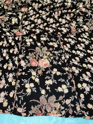 UNBRANDED Broomstick mixed print ditzy floral tea rose round neckline size L thumbnail 5