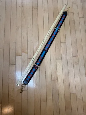 Authentic Marc Jacobs Shoulder Strap for Bags Purses Crossbody Black and Blue thumbnail 4