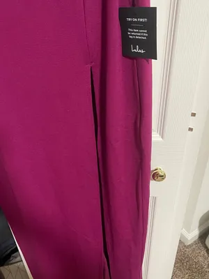 Lulus Magenta One-Shoulder Cutout Maxi Dress Size S NWT thumbnail 7