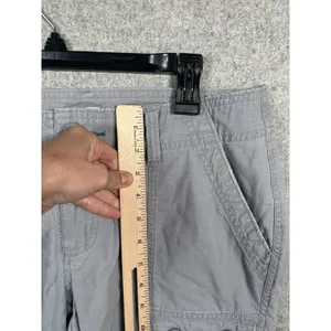 The North Face Capri Pants Womens Size 10 Gray Cargo Hiking Cotton Pockets‎ thumbnail 6