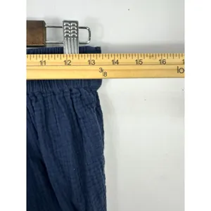 Philosophy Wide Leg Pull On Organic Cotton Pants Womens Small Blue Gauzy Minimalist Beach‎ thumbnail 5
