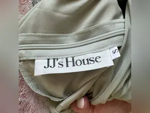 JJ’s House Chiffon Midi Dress NEW Women’s Small Sage Green Romantic Wedding thumbnail 7