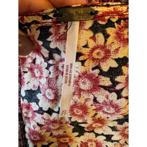 Free People Melanie Dress Women XS Red Floral Mini‎ Boho Cottagecore Festival thumbnail 13