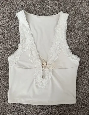 Lace Trim Deep V thumbnail 1