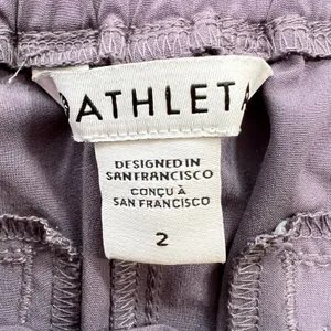 Athleta Savannah Jogger Pants‎ Dusk Violet Paperbag Waist FeatherweightStretch 2 thumbnail 5