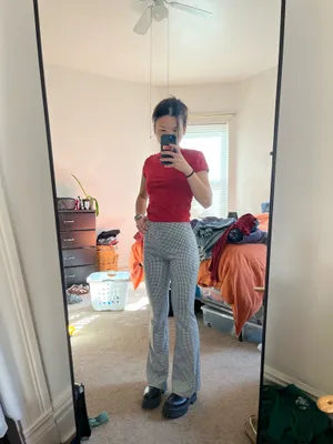 Wild Fable checkered flare pants thumbnail 2