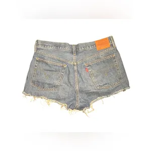 Levi's 501 Original Distressed High Rise Denim Jean Shorts Size 31 thumbnail 2