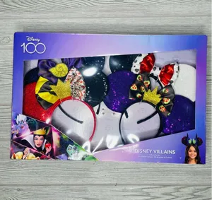 Nwt Disney villains 4 Mickey Mouse ears queen of hearts , maleficent , Ursula thumbnail 1