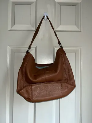 The Sak Iris Large Leather Hobo Bag in Teak thumbnail 2