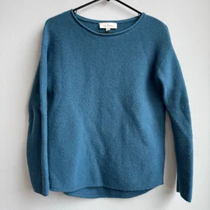 Seasalt Cornwall Fruity Jumper II Teal Blue Merino Wool Knit Sweater US 4 UK 8 thumbnail 2