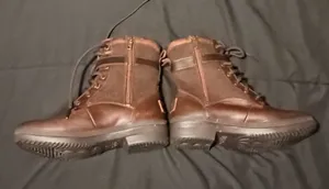 UGG Waterproof Brown Leather Lace Up Buckle Combat Ankle Boots Women Size 6.5 thumbnail 11
