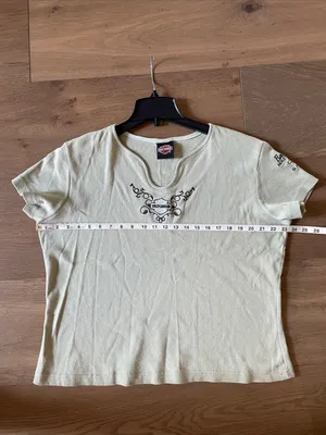 Vintage Harley Davidson Barnett El Paso TX Tee Size XL Light Green Made In USA thumbnail 8