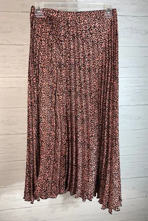 Pull&Bear pleated midi skirt in animal print size XS thumbnail 6