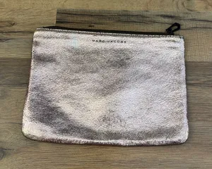 Marc Jacobs Neiman Marcus Target Collab Rose Gold Leather Clutch Evening Bag thumbnail 1