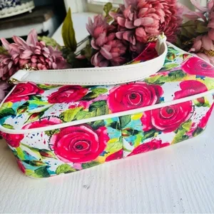 Juicy Couture Rose Print Crescent Shoulder Bag NWT Floral Purse thumbnail 7