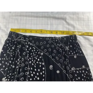 Stunning Geometric Abstract Print Midi Skirt - Black & White thumbnail 3