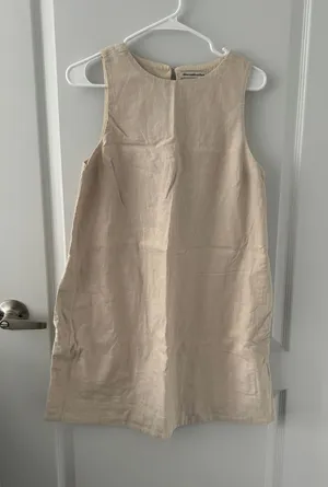 Abercrombie Linen Cream Dress thumbnail 1