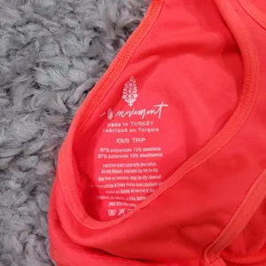 READ Free People Movement Every Single Time Runsie Neon Coral Orange Size XS/S thumbnail 6