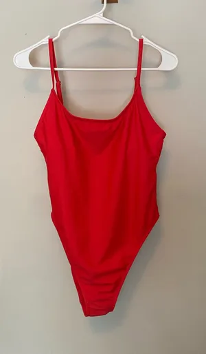 Shade & Shore Red One-Piece Swimsuit thumbnail 1
