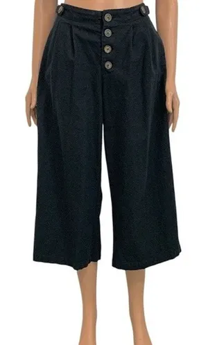 Greylin small Nana pleated linen cropped wide leg culottes P2 3401 thumbnail 1
