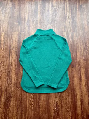 NWT Talbots Women’s Lush Green Fleece Mockneck Pullover Sweater - Size SP thumbnail 3