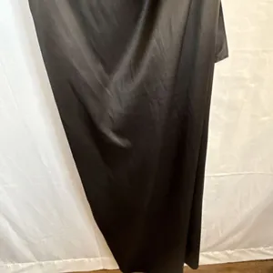 Women’s Unbranded One Shoulder Black Slip Dress Thigh High Slit Size Small thumbnail 15