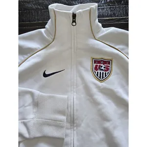 Nike Women's Team USA Soccer White Warmup Anthem Jacket Size Small 4-6 thumbnail 2