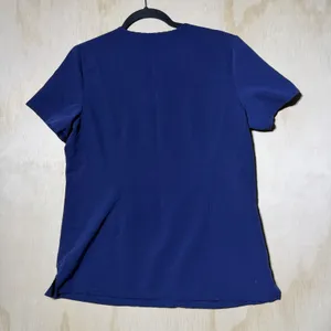 FIGS Womens Small Navy Blue Scrub Top Medical Healthcare Stretch V Neck‎ thumbnail 9