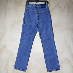 Abercrombie & Fitch Ankle Straight Jeans Womens 28 6L Ultra High Rise Blue Denim thumbnail 7