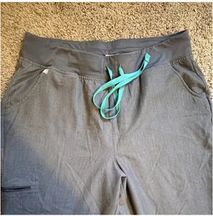 FIGS Zamora High-Rise Jogger Scrub Pant in Graphite Size XL/T thumbnail 3