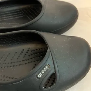 Crocs Womens Slip On Slingback‎ Ballet Flat W/Gem Round Toe Beach Black Sz 7w thumbnail 8