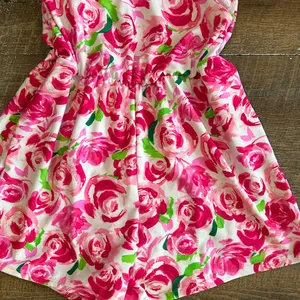 NEW Stella Parker Floral Pink Swim Suit Romper Size Small‎ Modest Shorts thumbnail 3