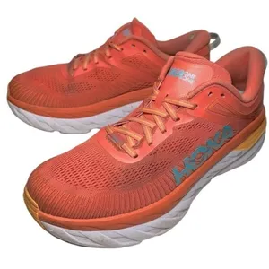 Hoka One One Women’s Size 11 Camellia Coastal Bondi 7 Mesh Trainers Sneakers thumbnail 1
