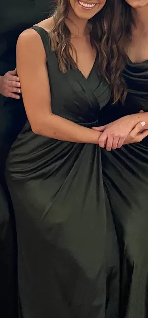 Dark Green Bridesmaids Dress thumbnail 5