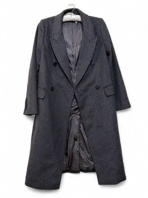 Quince Women’s Italian Wool Blend Double Breasted Long Coat Size Small thumbnail 12