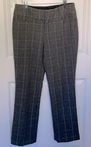 Apt 9 Plaid Straight Dress Pant 8 Businesswear thumbnail 1