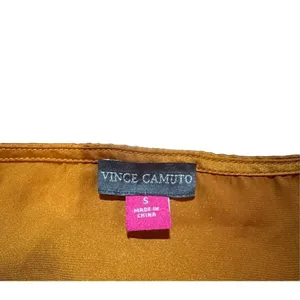 Vince‎ Camuto Blouson-Sleeve Blouse burnt orange rust Sz S thumbnail 5