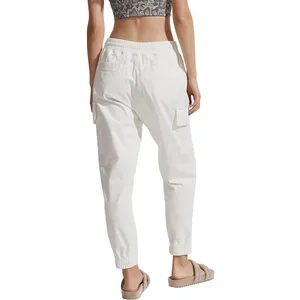 Varley Savona Cargo Jogger Women XS White Slim Tapered Cotton Stretch Pants‎ thumbnail 2
