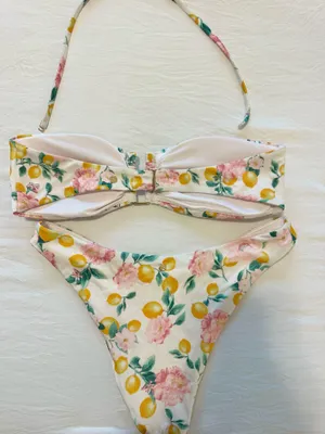 Victoria's Secret Lemon Print Bikini thumbnail 3