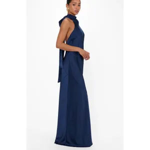 Show Me Your MuMu Lisa Maxi Dress Midnight Navy Size Medium thumbnail 2