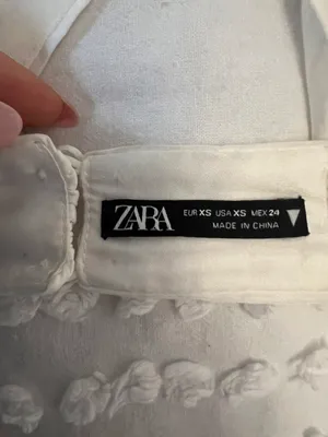 ZARA White Scoop Crop Top thumbnail 6