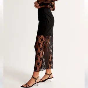 NWT Abercrombie Lace Midi Skirt thumbnail 2