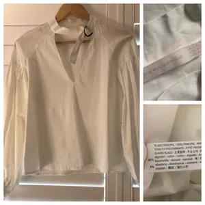 Zara Trafaluc‎ Collection White Cotton Blouse thumbnail 2