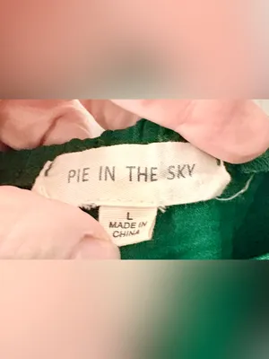Pie in the Sky Emerald Green Long Sleeve Women's Dress- size L thumbnail 3